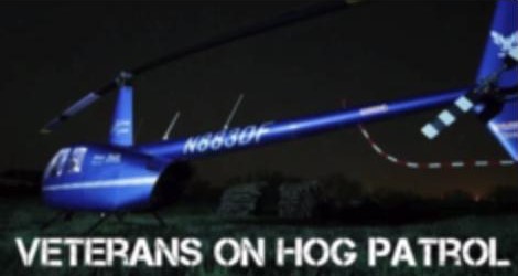 Helicopter used for the hog patrol