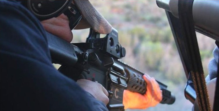 Marksmanship training with special operations personnel